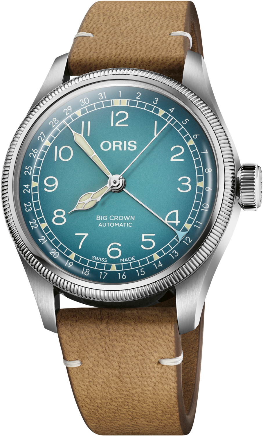 Часы ORIS BIG CROWN 01 754 7779 4065-Set Женские швейцарские часы, автоматический механизм, сталь, 38 мм